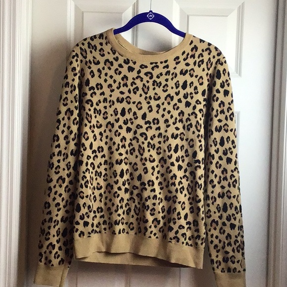 J. Crew leopard sweater - Picture 2 of 9